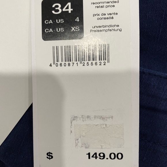 BNWT Olsen Mona Straight High waistline size 4 (34) Linen Blend Pants - Picture 10 of 16